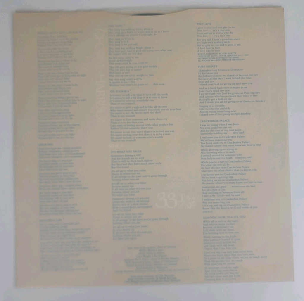 George Harrison – Thirty Three & ⅓ LP 1976 UK 1st Porky Prime Cut K56319 NM/NM