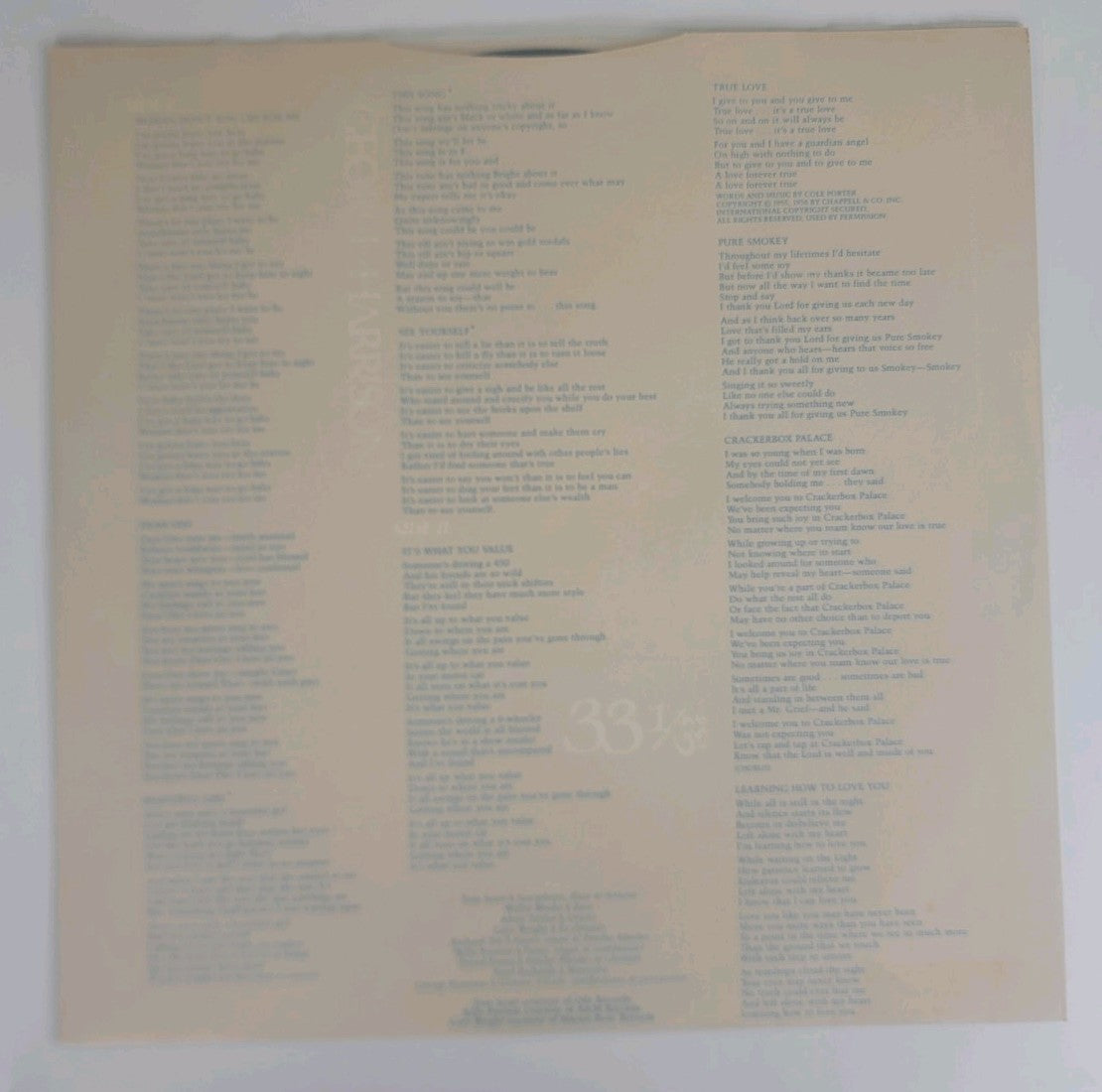 George Harrison – Thirty Three & ⅓ LP 1976 UK 1st Porky Prime Cut K56319 NM/NM