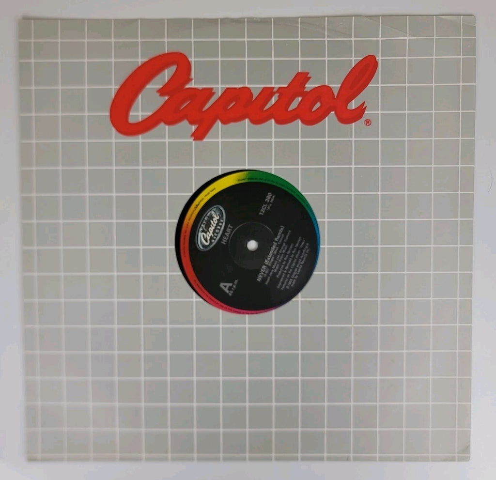 Heart – Never 12" Vinyl Single 45 RPM 1985 UK Capitol 12CL 380 NM/VG+