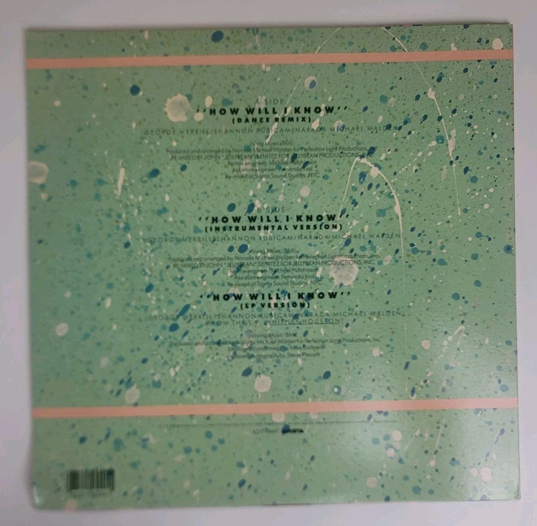 Whitney Houston – How Will I Know 12" Vinyl Single (1985 Arista Sterling NM/NM)