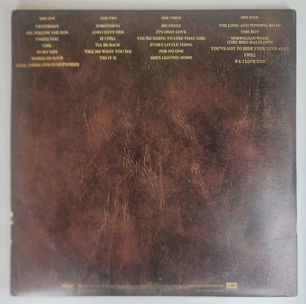 The Beatles – Love Songs 2LP Vinyl 1977 Capitol Textured Cover Booklet NM/VG+
