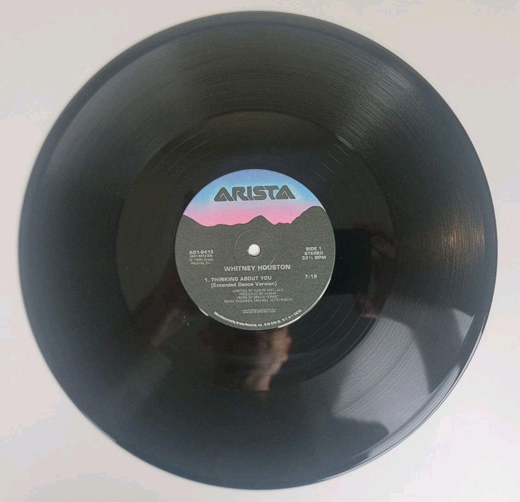 Whitney Houston – Thinking About You 12" Vinyl Promo Single (1985 Arista NM/VG+)
