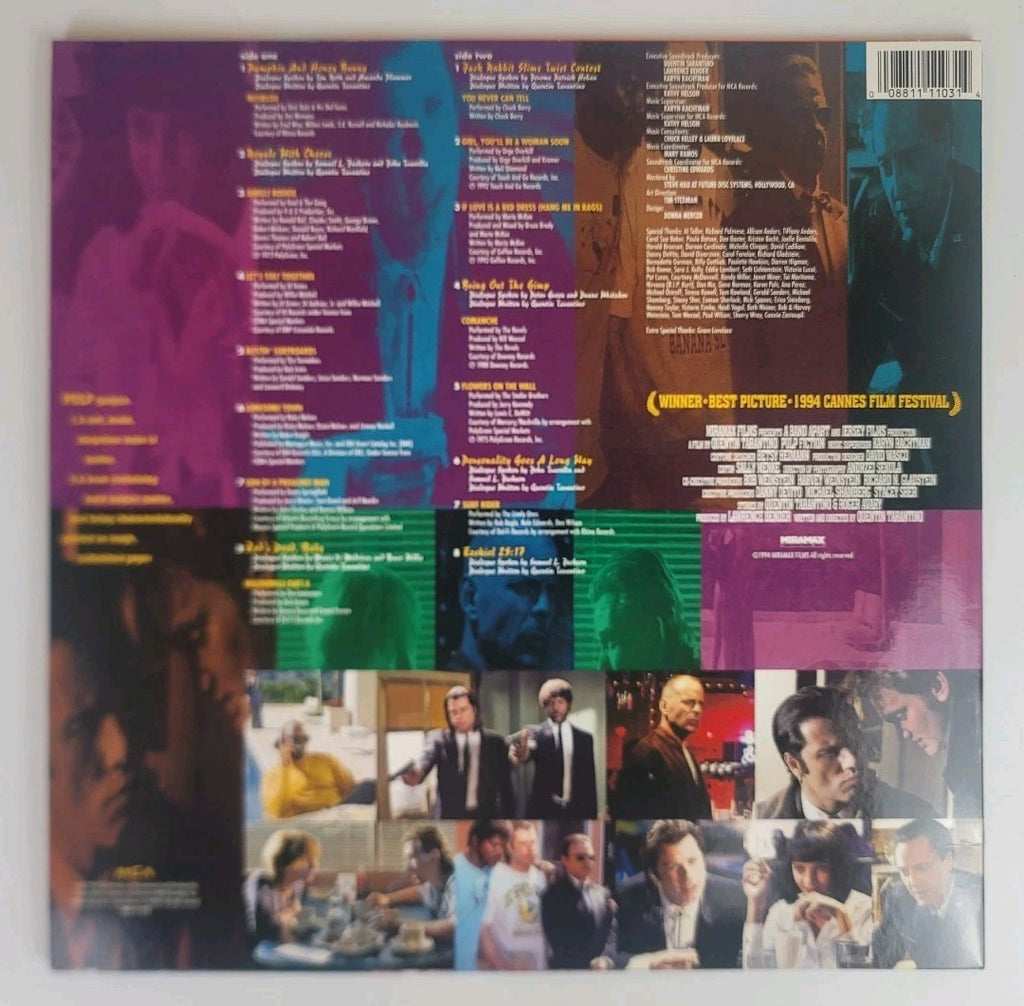 Pulp Fiction Soundtrack LP Vinyl Reissue MCA-11103 Tarantino Surf Soul VG/NM