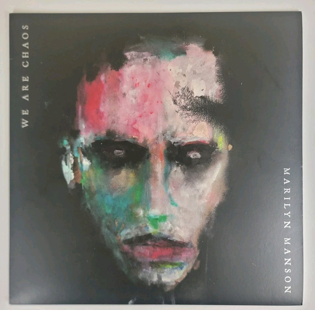 Marilyn Manson We Are Chaos LP Cobalt Blue Vinyl Best Buy Poster Pete Lyman NM/NM