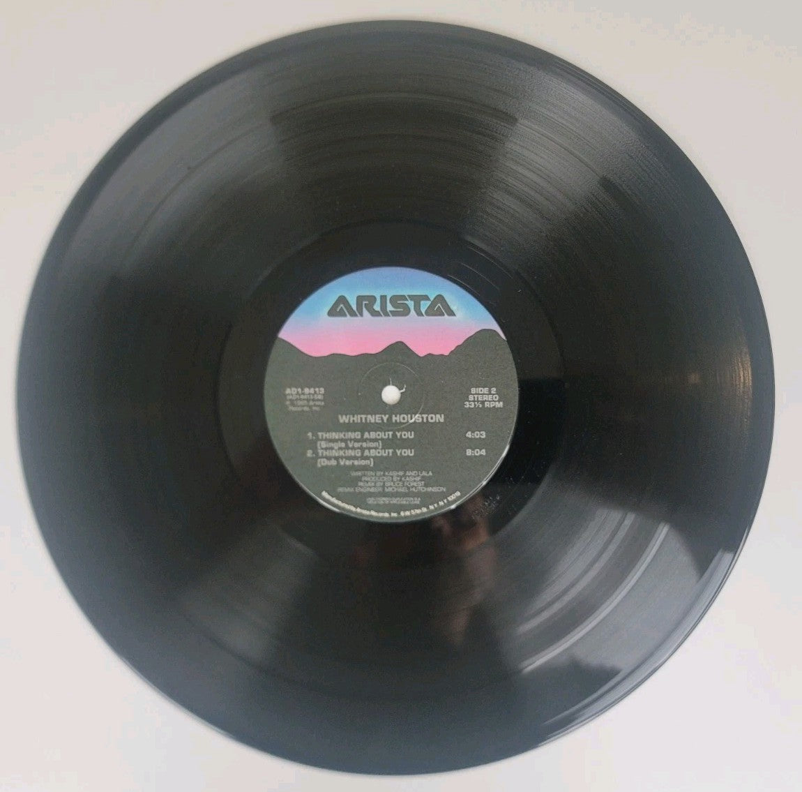 Whitney Houston – Thinking About You 12" Vinyl Promo Single (1985 Arista NM/VG+)