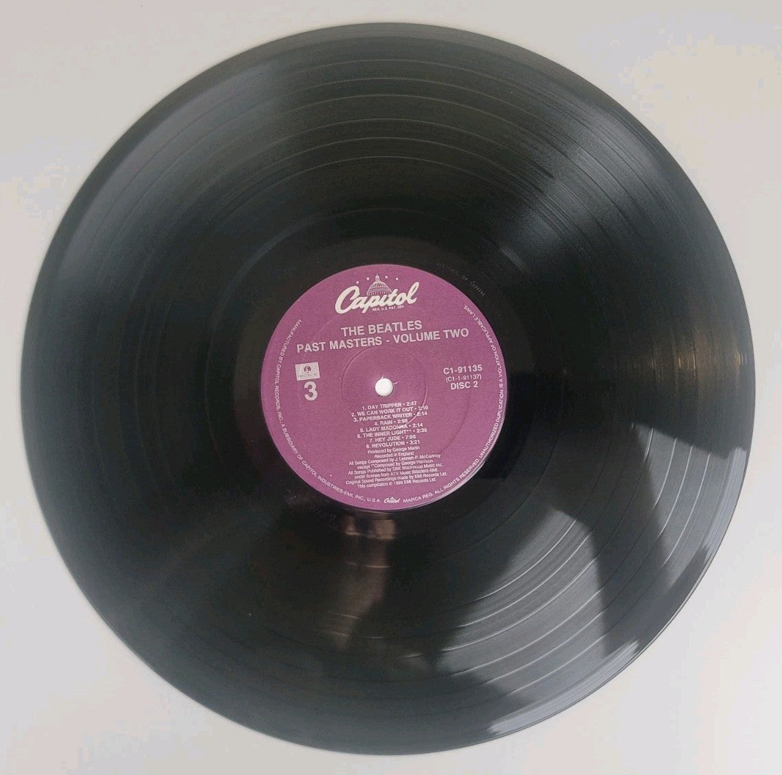 Beatles Past Masters Vol 1 & 2 2LP 1988 US Capitol Wally Traugott Specialty NM/NM