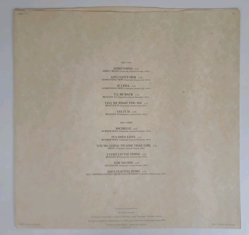 The Beatles – Love Songs 2LP Vinyl 1977 Capitol Textured Cover Booklet NM/VG+