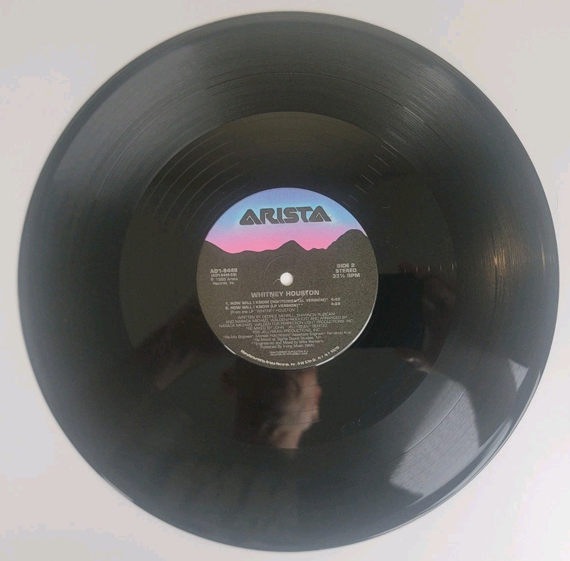 Whitney Houston – How Will I Know 12" Vinyl Single (1985 Arista Sterling NM/NM)
