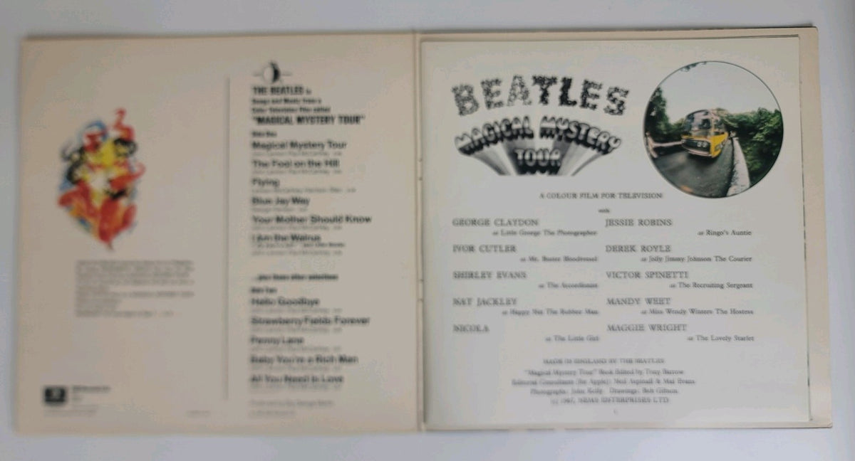 Beatles Magical Mystery Tour LP 1976 UK 1st Parlophone Harry Moss HTM NM/VG+