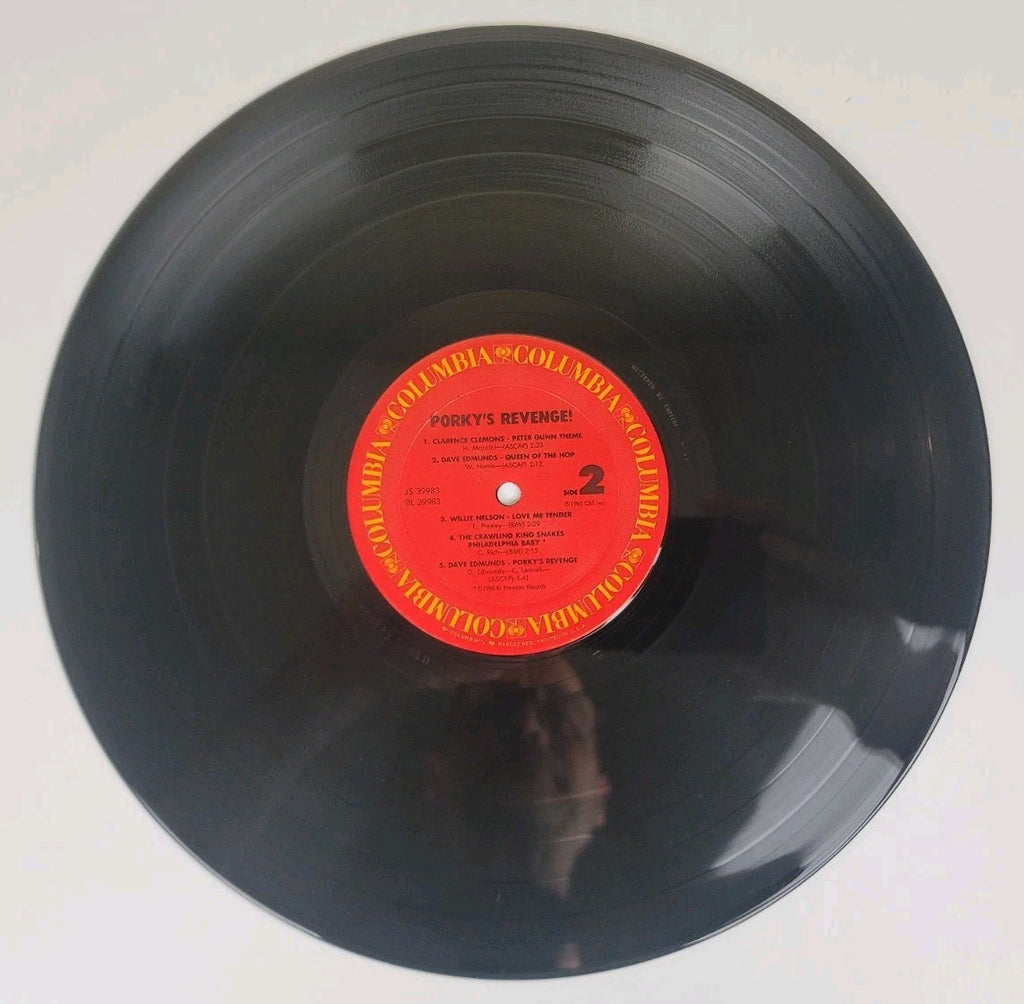 Porky's Revenge LP Soundtrack 1985 Columbia George Harrison Jeff Beck Wally NM/NM