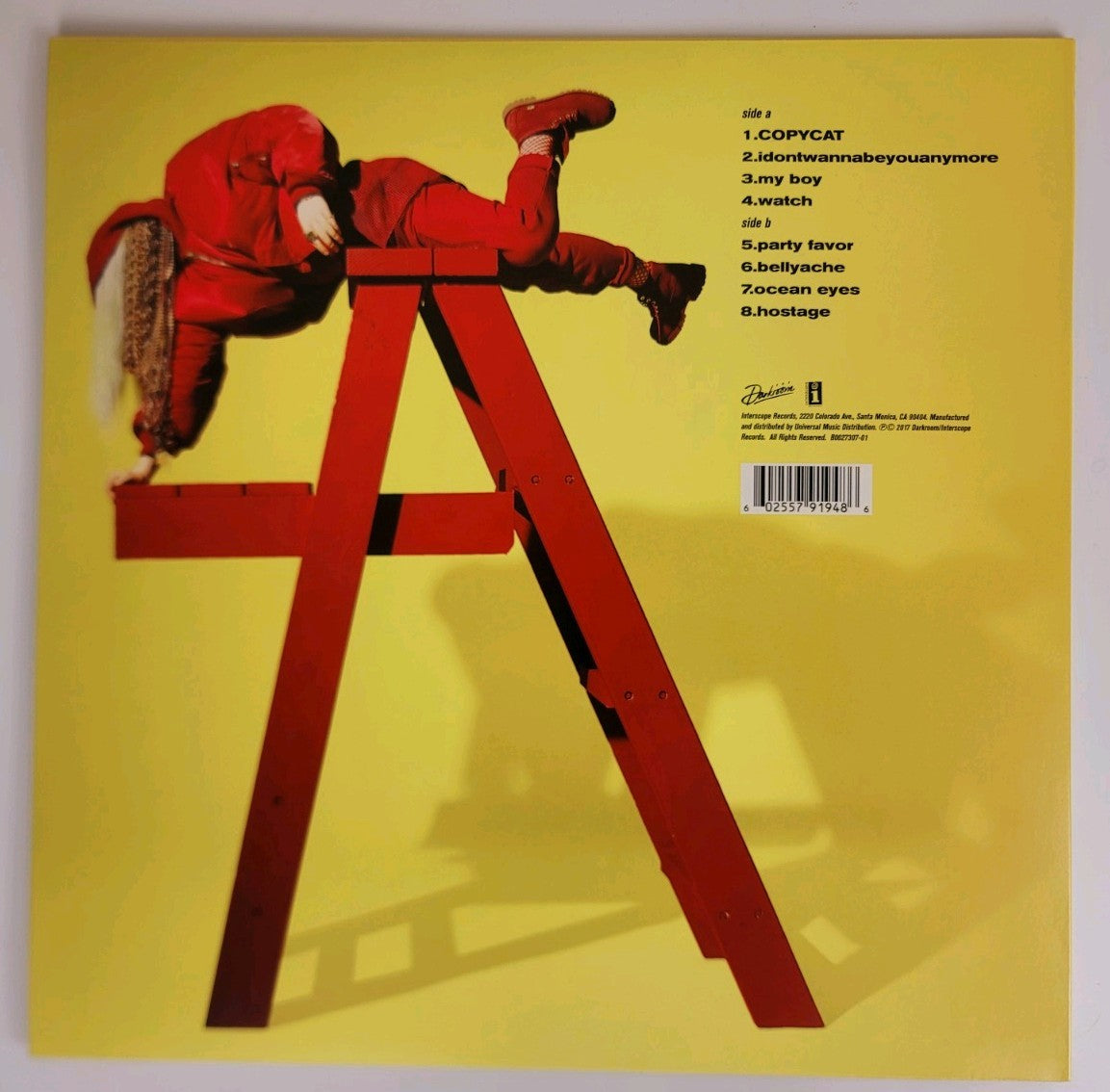 Billie Eilish – Dont Smile At Me 12" Vinyl EP Reissue Interscope Darkroom NM/NM