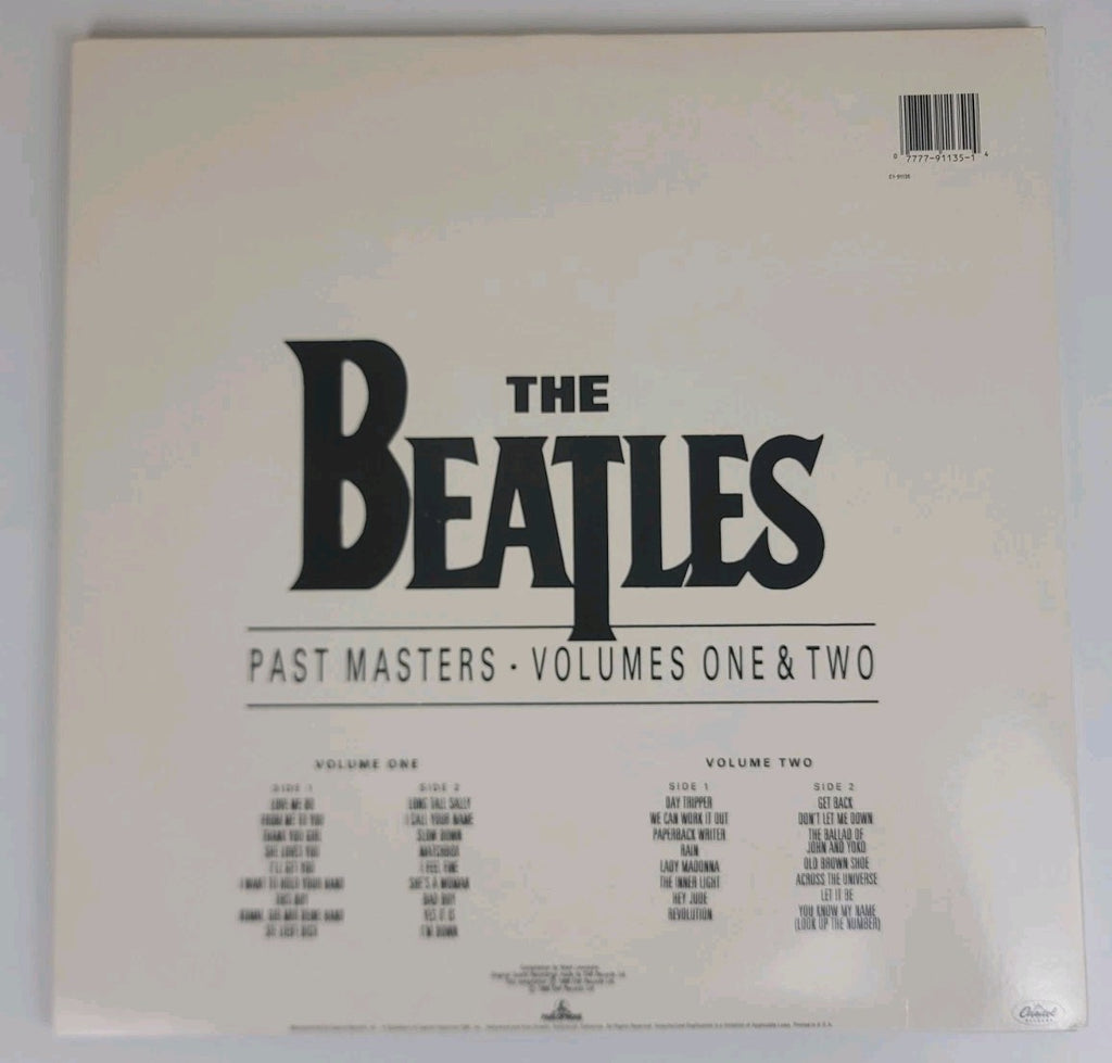 Beatles Past Masters Vol 1 & 2 2LP 1988 US Capitol Wally Traugott Specialty NM/NM