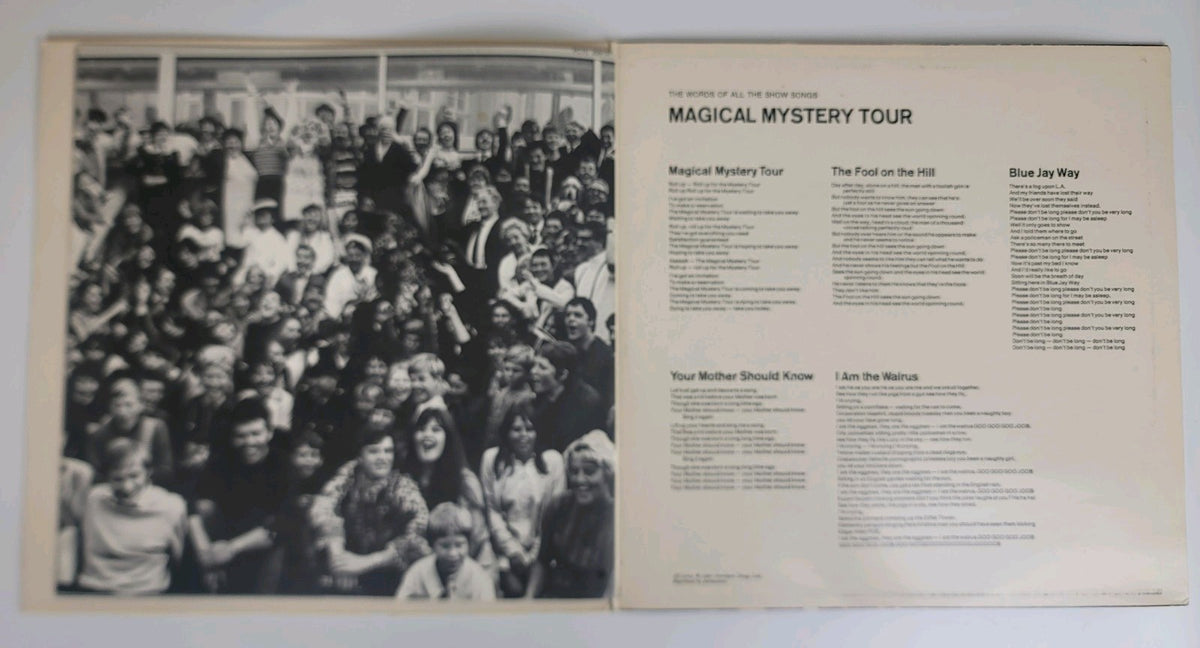 Beatles Magical Mystery Tour LP 1976 UK 1st Parlophone Harry Moss HTM NM/VG+