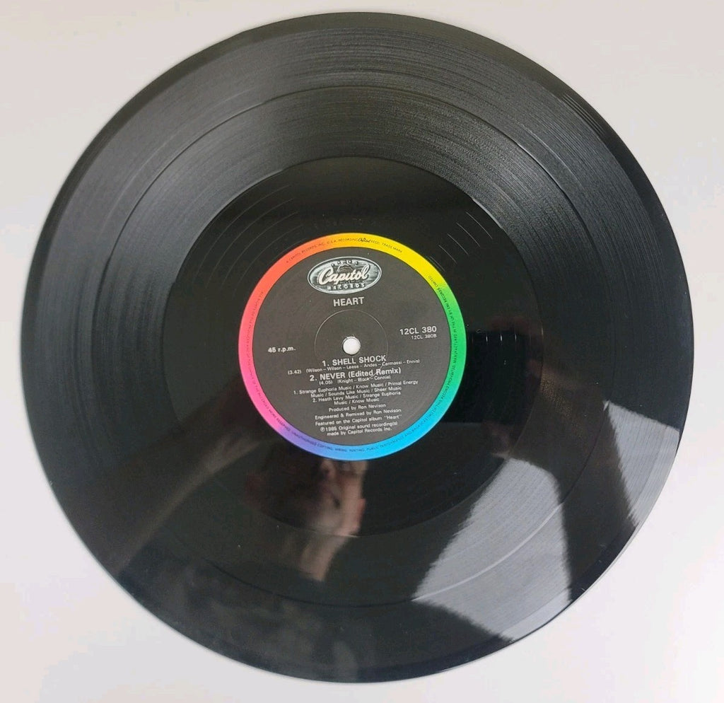 Heart – Never 12" Vinyl Single 45 RPM 1985 UK Capitol 12CL 380 NM/VG+