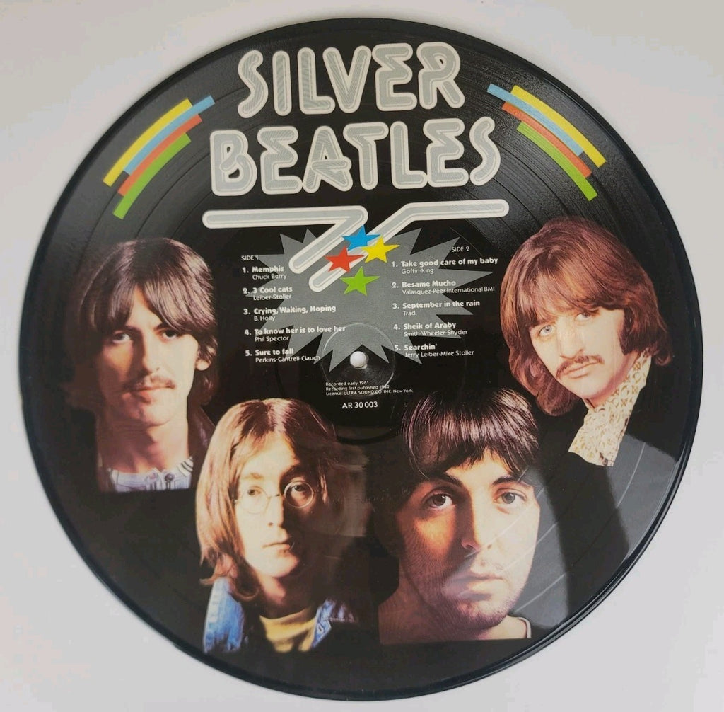 Silver Beatles LP Denmark 1982 All Round Trading Decca Tapes Mono Import NM/NM