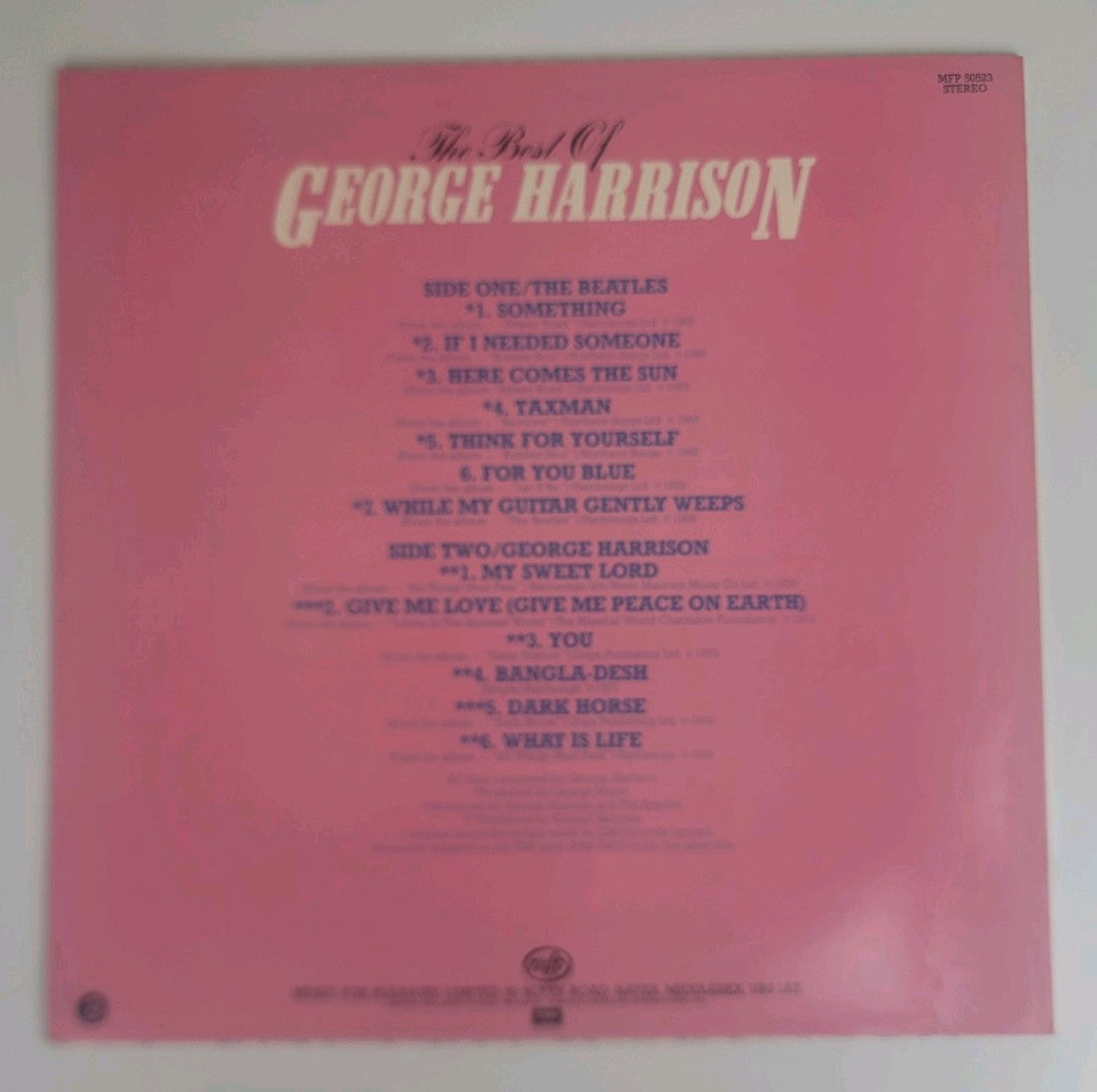 George Harrison – The Best Of George Harrison LP 1981 UK EMI MFP 50523 NM/VG+