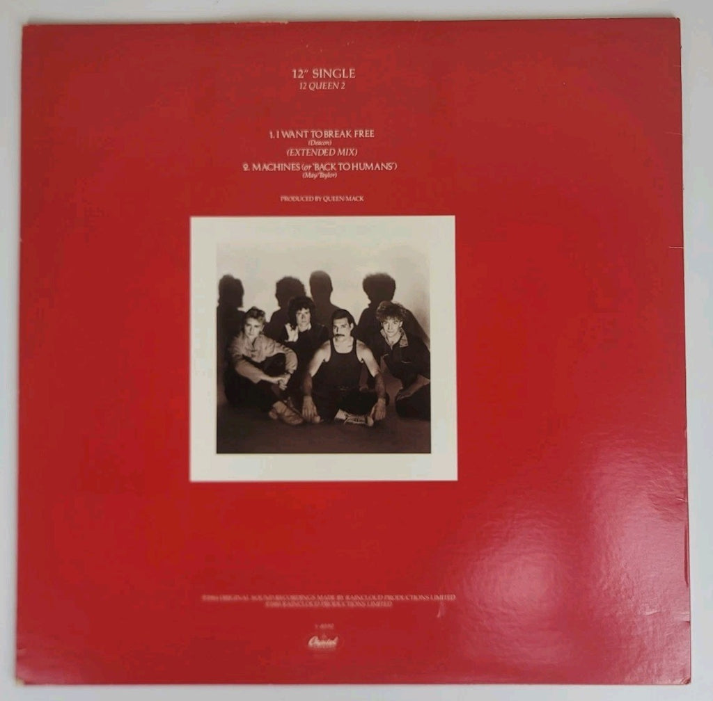 Queen – I Want To Break Free 12" Vinyl Single Extended Mix 1984 Capitol NM/VG+