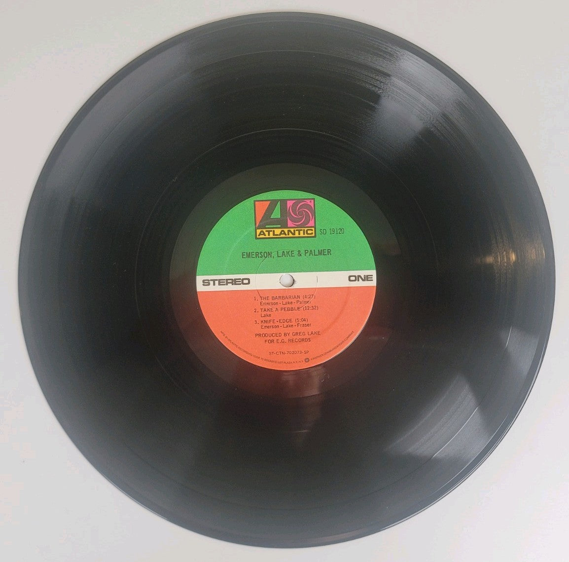 Emerson Lake & Palmer LP 1977 Atlantic Specialty George Piros AT/GP Cut NM/VG+