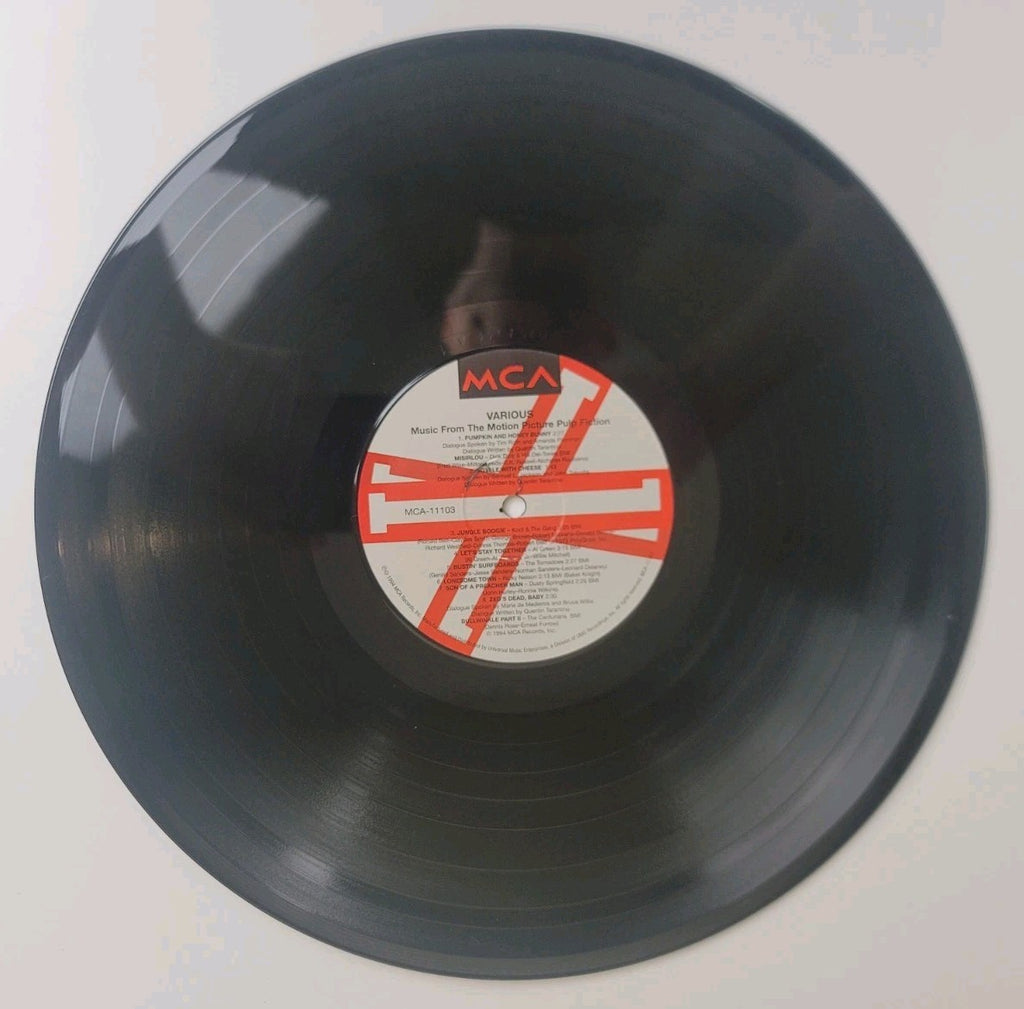 Pulp Fiction Soundtrack LP Vinyl Reissue MCA-11103 Tarantino Surf Soul VG/NM