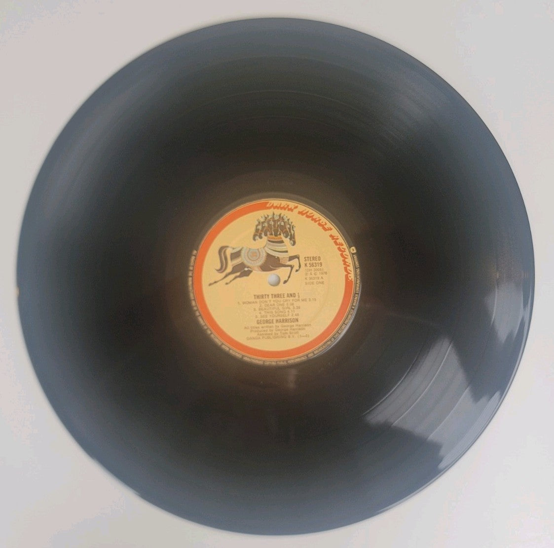 George Harrison – Thirty Three & ⅓ LP 1976 UK 1st Porky Prime Cut K56319 NM/NM