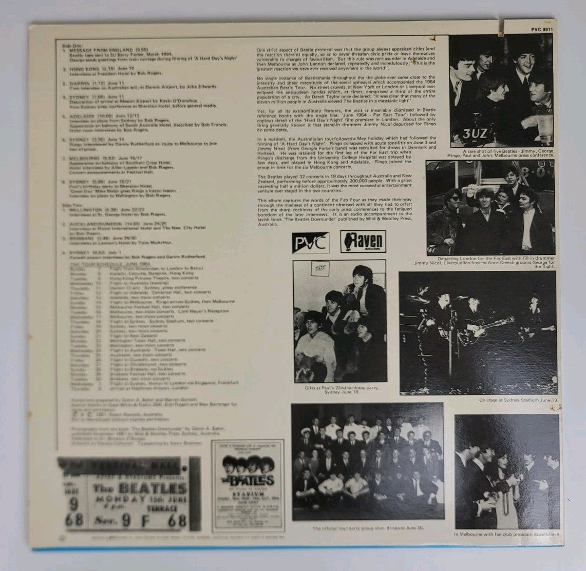 Beatles – Talk Downunder LP 1982 US PVC 8911 Sterling Mastered NM/VG+